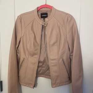 Express Pink Faux Leather Jacket - Size S